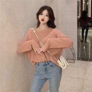 Button-detail Paneled Sweater