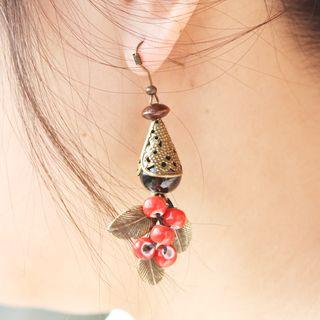 Ceramic Branches Dangle Earring