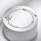 Cartoon Star Bracelet Gold & Silver - One Size