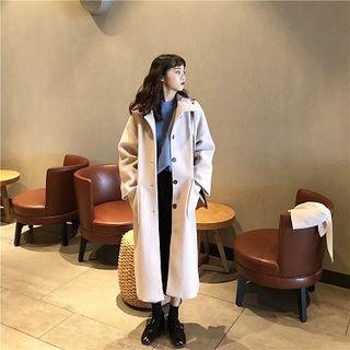 Tie-neck Hooded Coat
