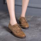 Lace-up Fringe Shoes