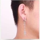 Stainless Steel Feather Dangle Earring