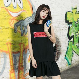 Letter Sleeveless Dress