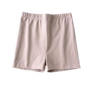 High-waist Plain Biker Shorts