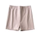 High-waist Plain Biker Shorts