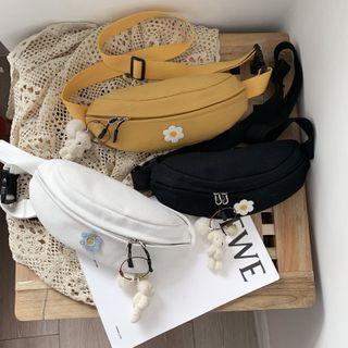 Flower Canvas Sling Bag