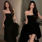 Strapless Rhinestone A-line Dress (various Designs)