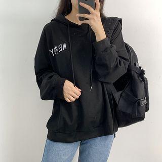 Long-sleeve Bear Printed Hoodie