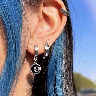 Set Of 3: Alloy Cuff Earring / Dangle Earring (various Designs) Set Of 3 - 01 - Silver - One Size
