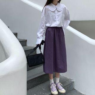 Ruffle Trim Pocket Detail Shirt