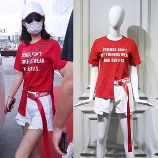 Short-sleeve Lettering Top / Shorts