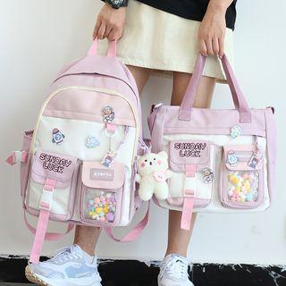 Pvc Panel Backpack / Tote Bag / Set