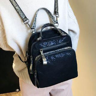 Sequin Lightweight Backpack Black - One Size