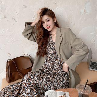 Floral Print Dress + Blazer