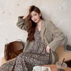 Floral Print Dress + Blazer