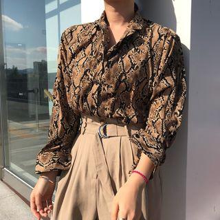 Snake Skin Print Shirt