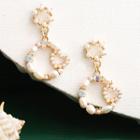 Faux-pearl Drop Earring 1 Pair - As Shown In Figure - One Size
