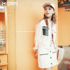 Set : Panel Denim Jacket + Skirt