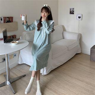 Puff-sleeve Ruffled Midi A-line Dress