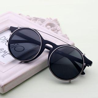 Retro Round Flip Up Sunglasses
