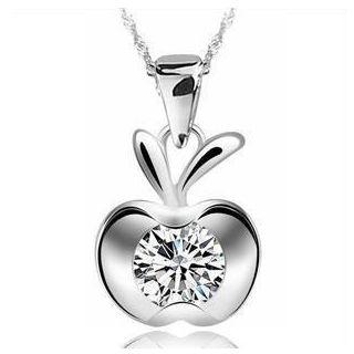 Rhinestone Apple Pendant