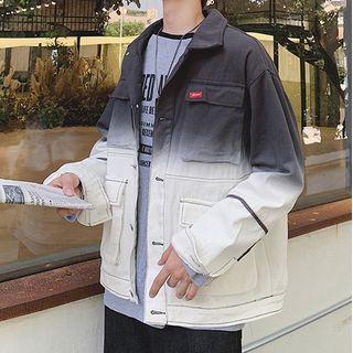 Gradient Button-up Jacket