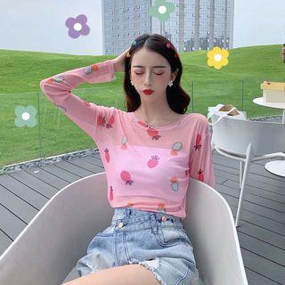 Long-sleeve Pineapple T-shirt