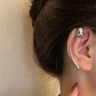 Heart Alloy Cuff Earring 1 Pc - Eh1108 - Cuff Earring - Silver - One Size