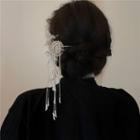 Butterfly Fringed Hair Stick Hair Stick - Silver - One Size