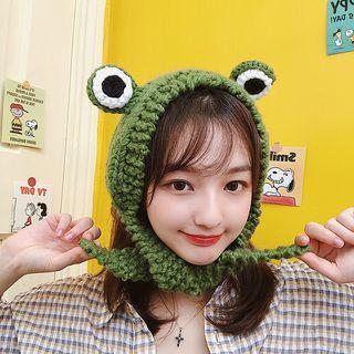 Frog Eye Knit Earmuffs