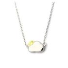 925 Sterling Silver Cloud Necklace Silver - One Size