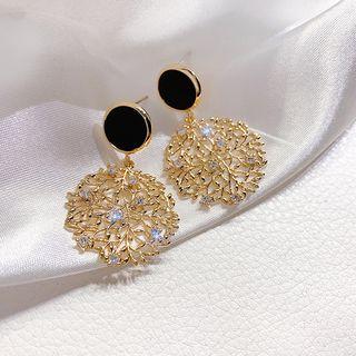 Rhinestone Tree Dangle Earring