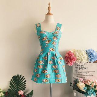 Sleeveless A-line Mini Party Dress