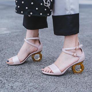 Cut Out Heel Sandals