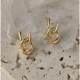 Geometric Stud Earring 1 Pair - 523 - Gold - One Size