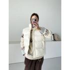 Drawstring-hem Padded Vest