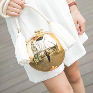 Ball-shaped String-strap Tassel Cross Bag