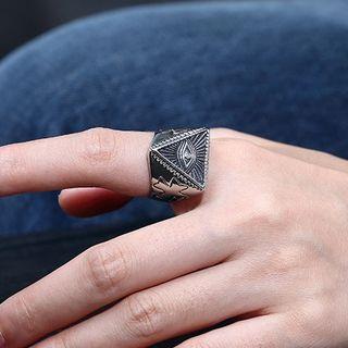 Retro Eye Wide Ring
