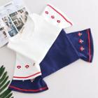 Fan Embroidered Short-sleeve T-shirt