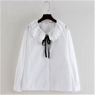 Ruffled Ribbon Blouse