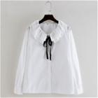 Ruffled Ribbon Blouse