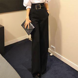 High Waist Wide-leg Dress Pants