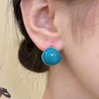 Bead Alloy Earring 1 Pair - Bluish Green - One Size
