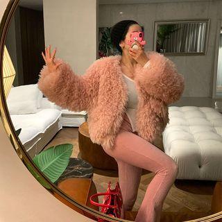Fluffy Faux-fur Jacket