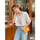Frill-trim Eyelet-lace Blouse In 2 Designs