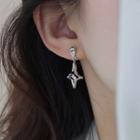 Star Sterling Silver Ear Stud 1 Pair - S925 Silver - Silver - One Size