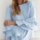 Tiered-sleeve Blouse