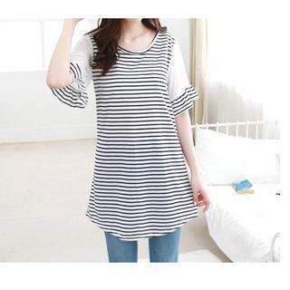 Striped Short-sleeve Top