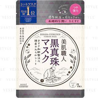 Kose - Clear Turn Bihada Syokunin Firming Mask (black Pearl) 7 Pcs