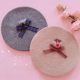 Deer / Koala Accent Beret